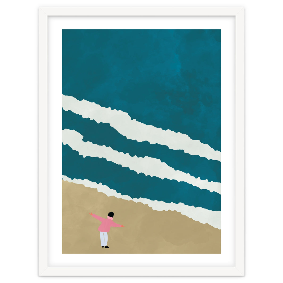 Minimalist Beach Illustration