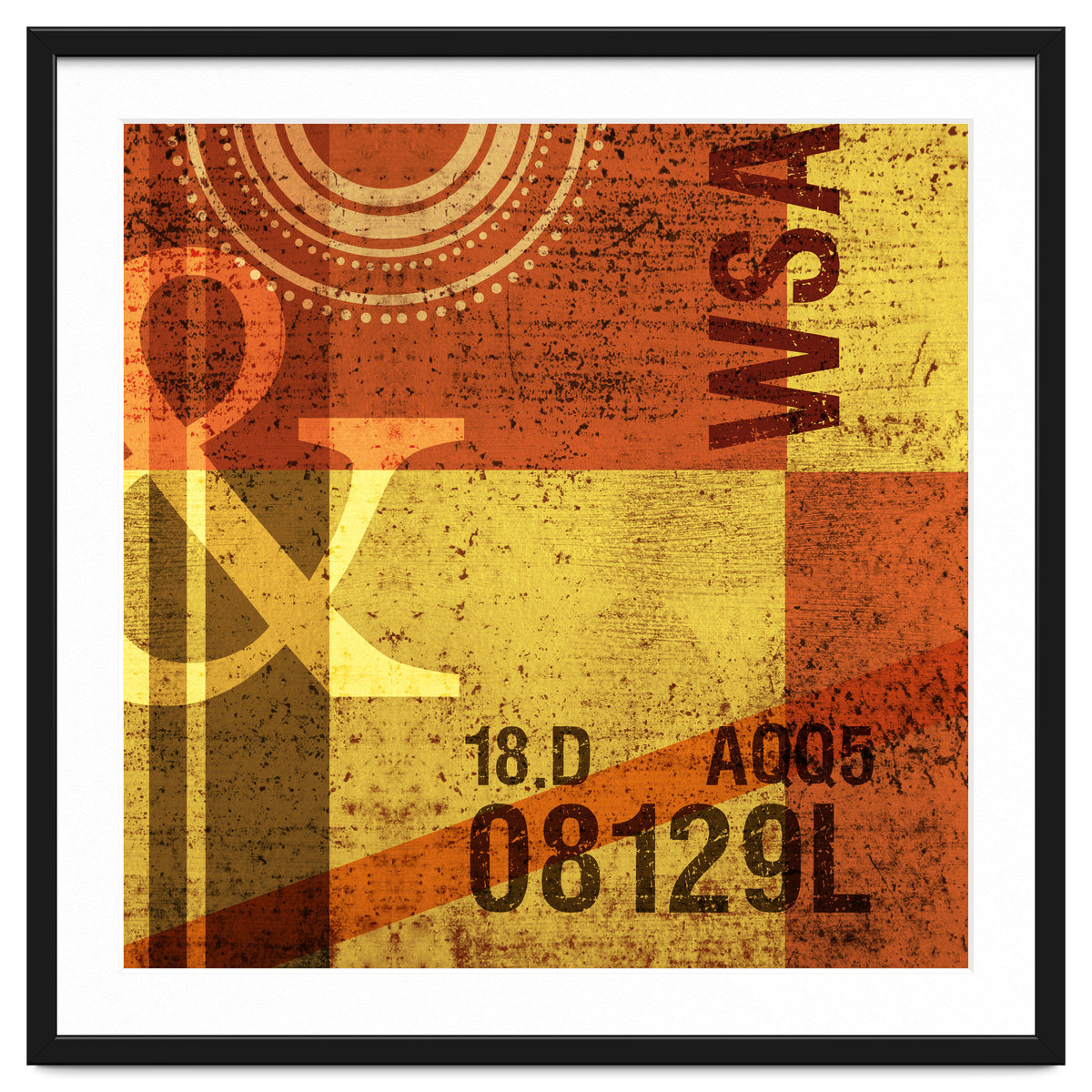 Abstract Industrial Yellow