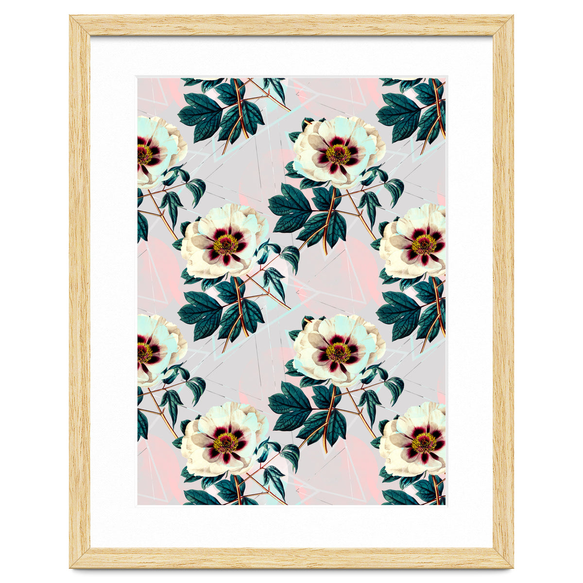 Flowery blooming with geometric