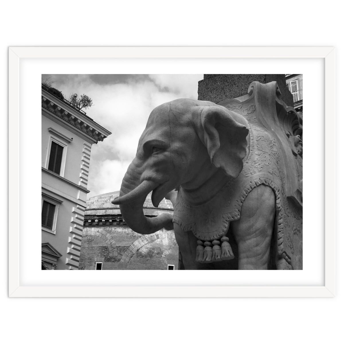 Elephant and Obelisk