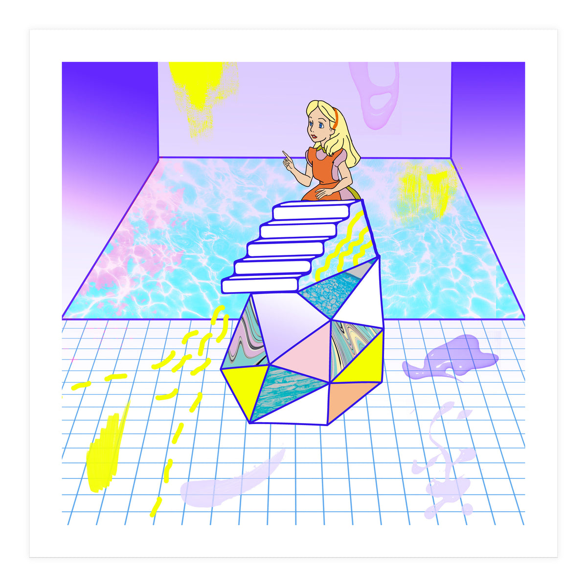 Alice Modern Pool (Print Only)