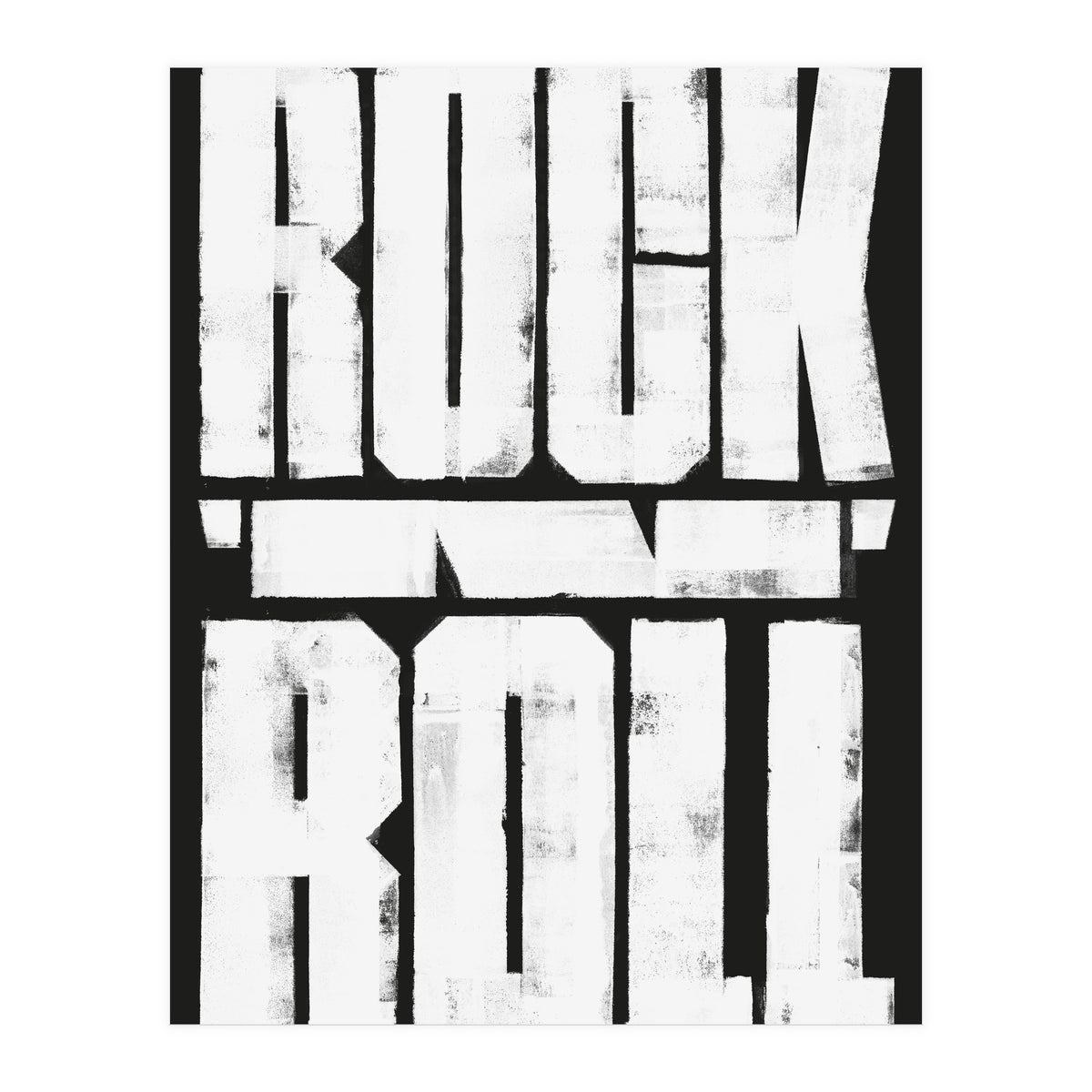 00106 Rock N Roll Print Final Bw (Print Only)