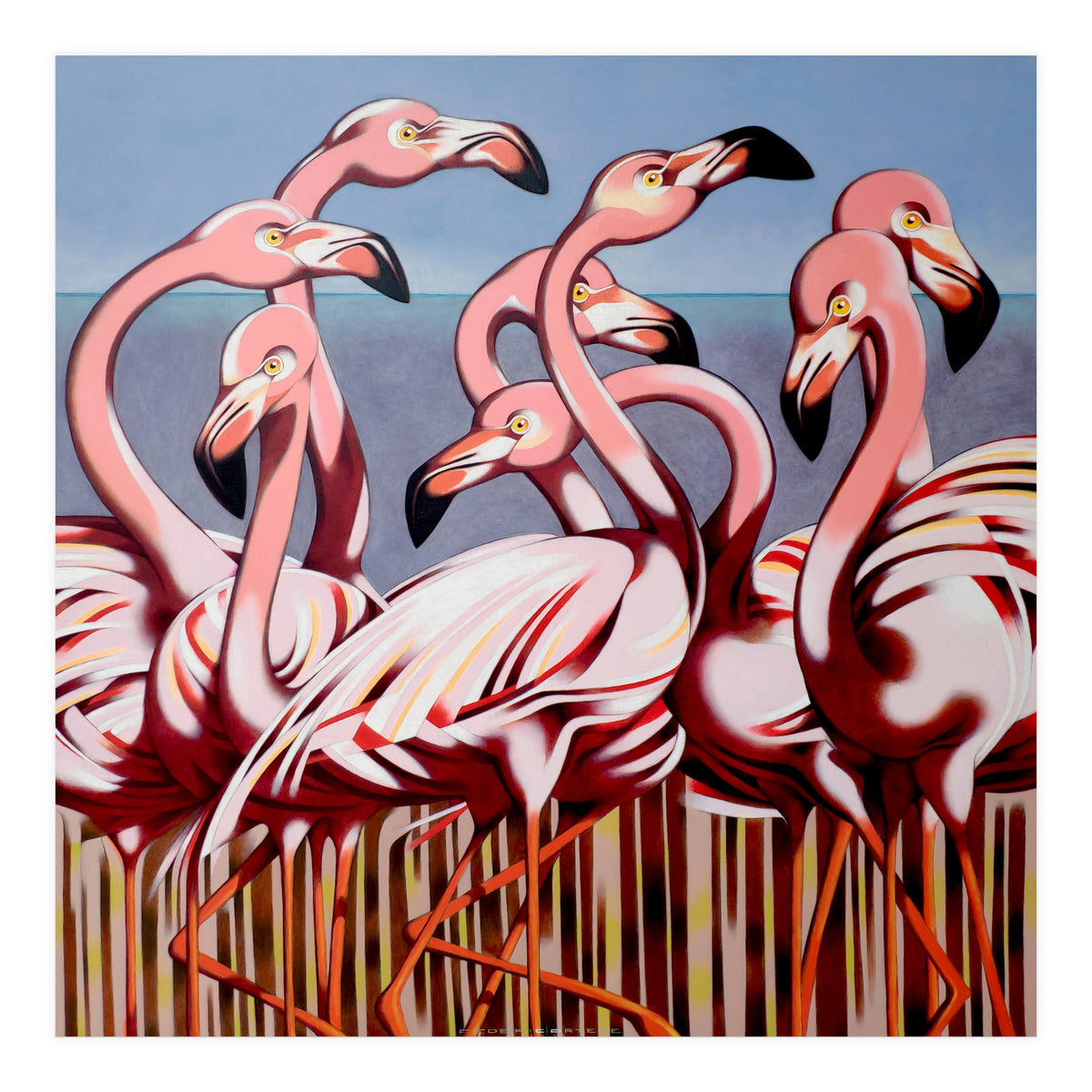 Flamingos (Print Only)