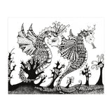 Seahorse Dragons Mystical Home (Print Only) thumbnail