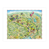 Napa Valley Illustrated Map (Print Only) thumbnail