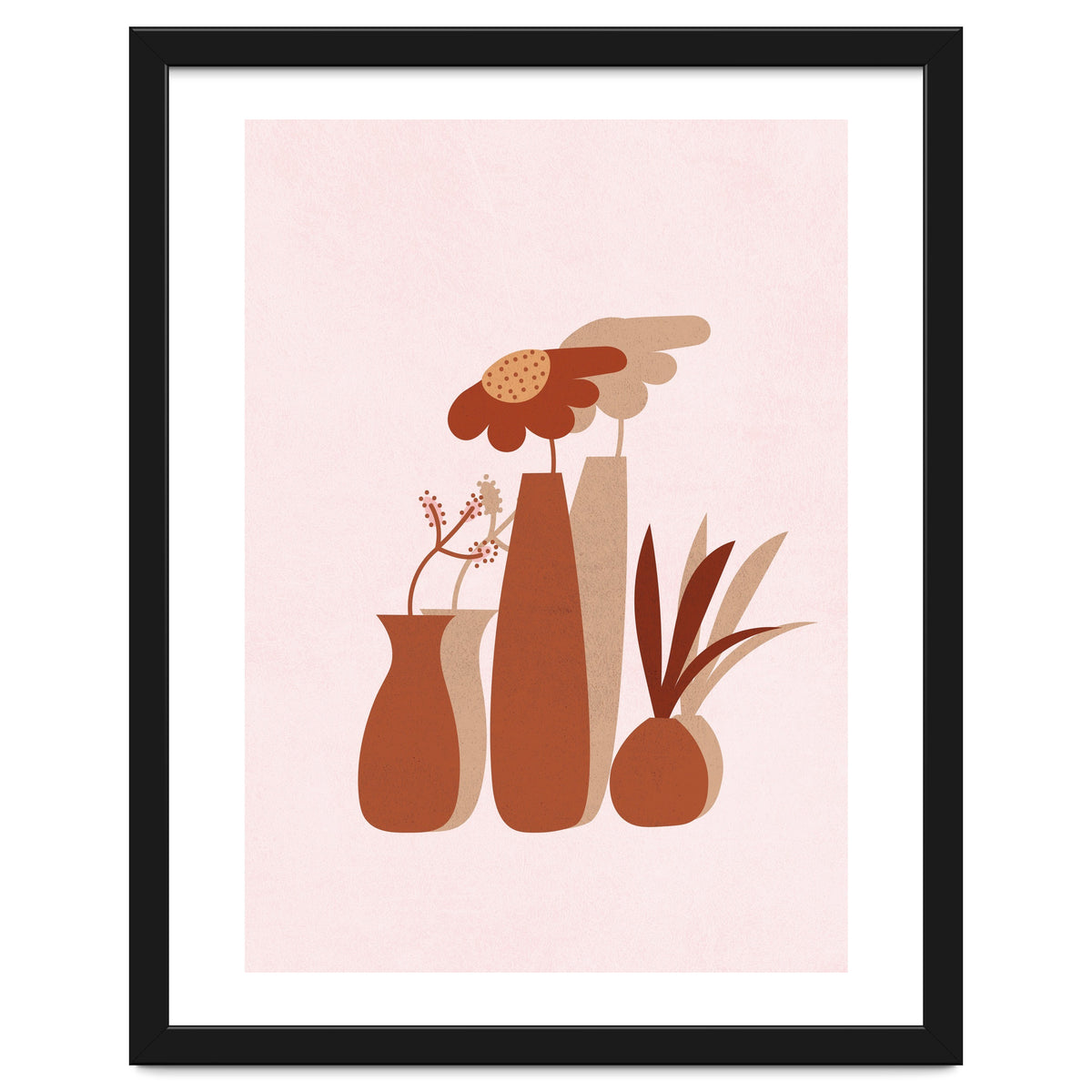 Mid Century Potted Plants