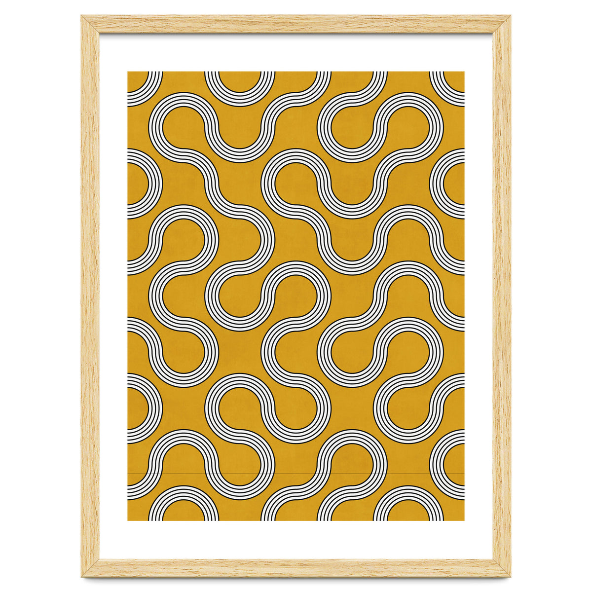 My Favorite Geometric Patterns No.31 - Mustard Yellow