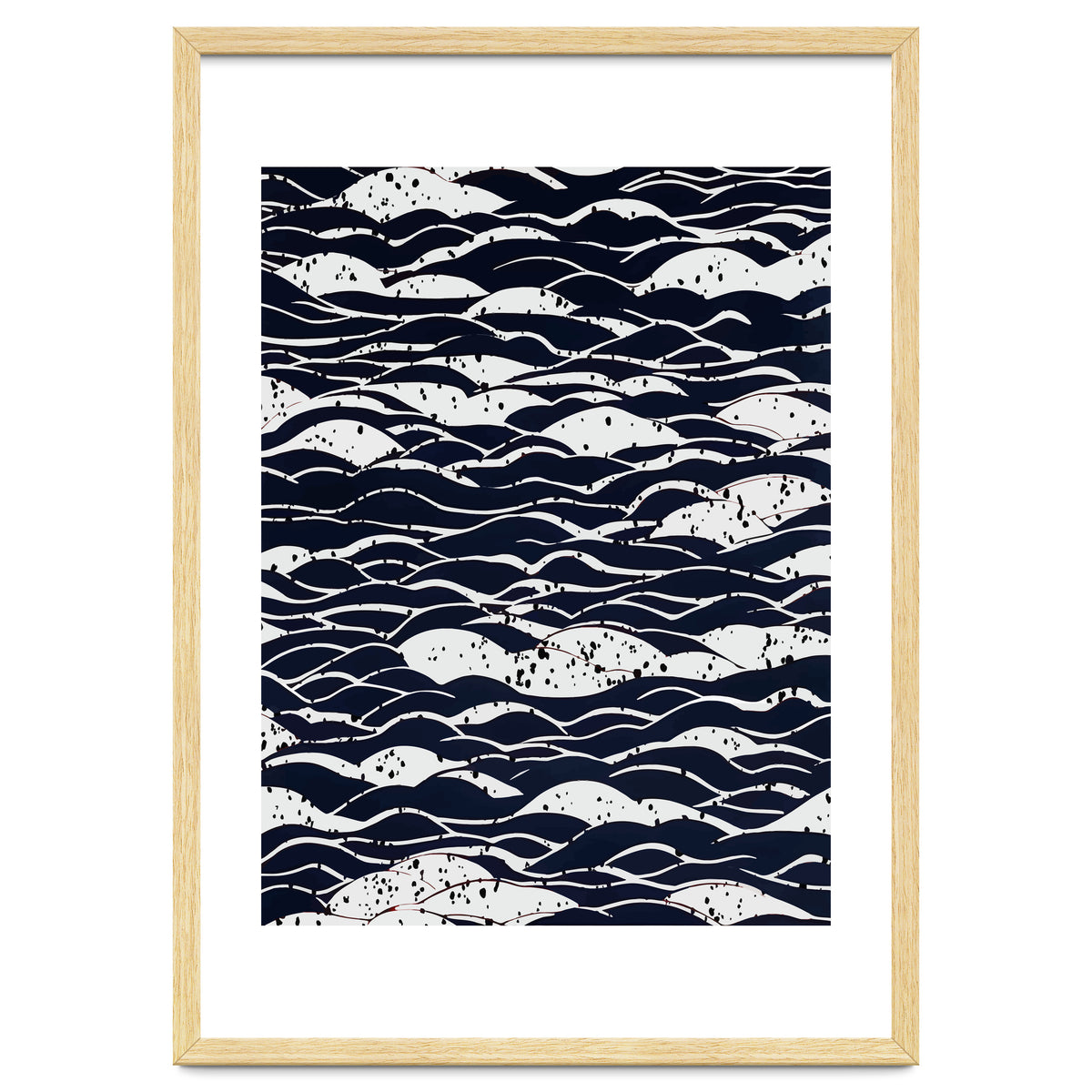 Rain, Abstract Storm Black & White, Monochromatic Line Art Sketch, Simple Eclectic Painting