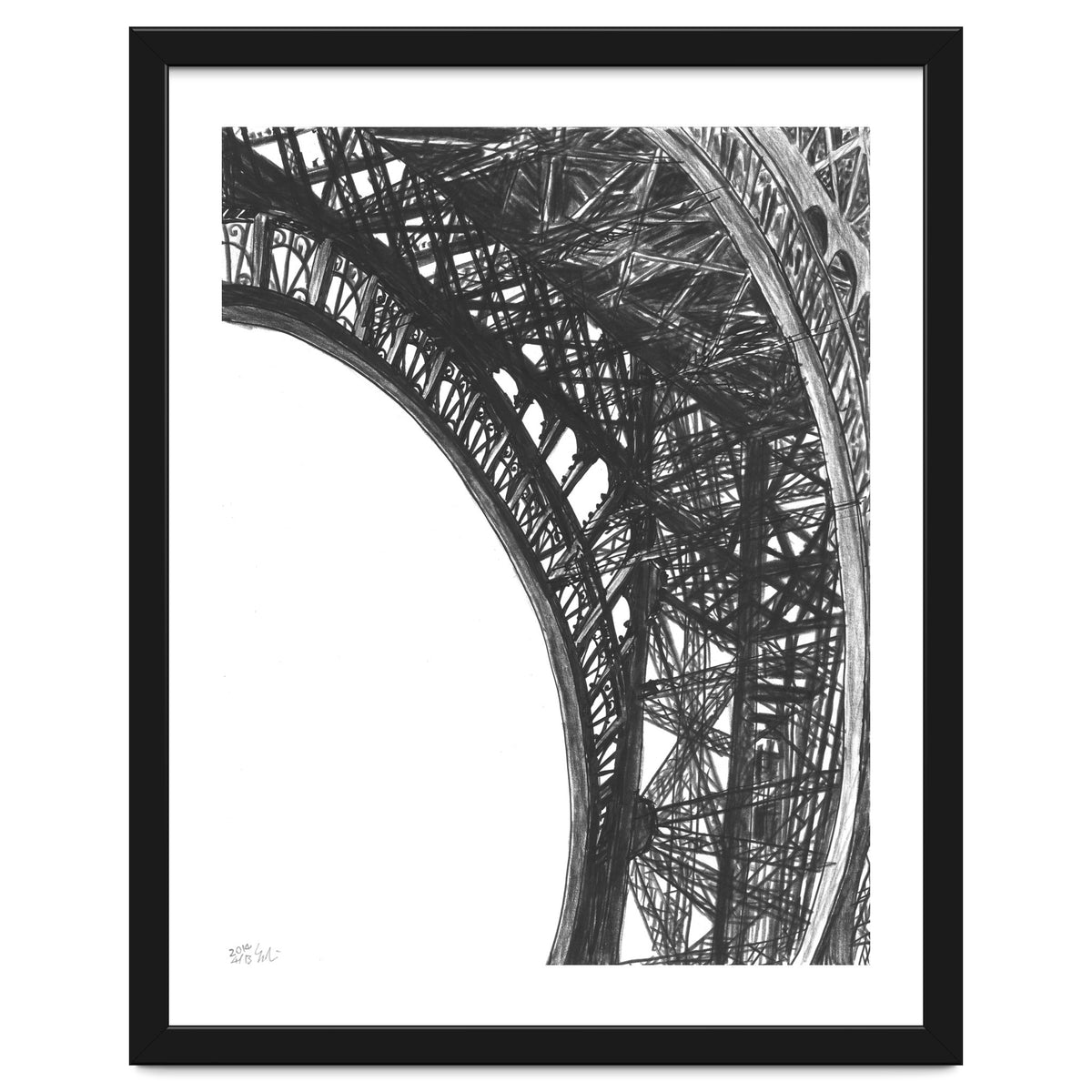 Looking Up The Eiffel