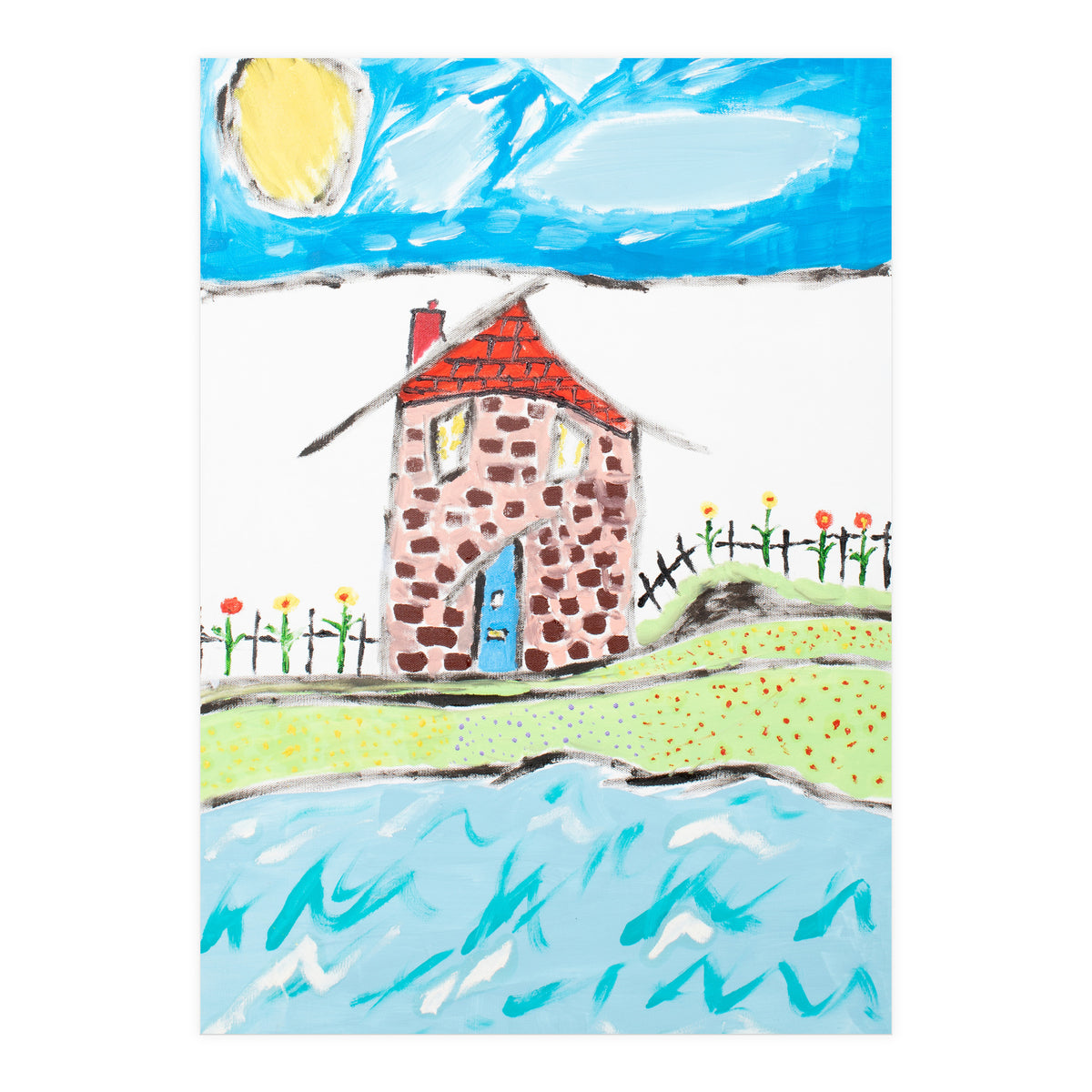 The Old Thatch By The Sea (Print Only)