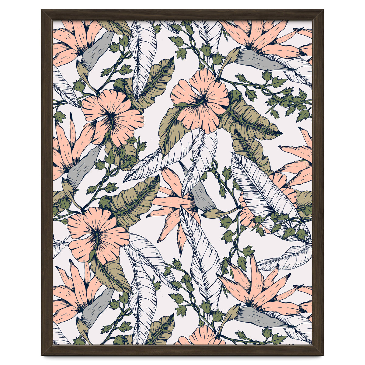 Tropical pattern pastel