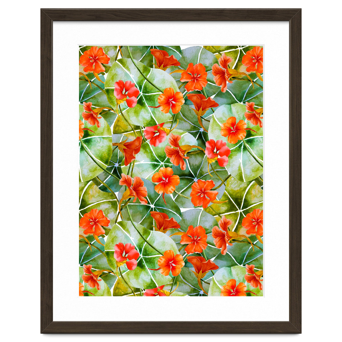Nasturtiums watercolor 01