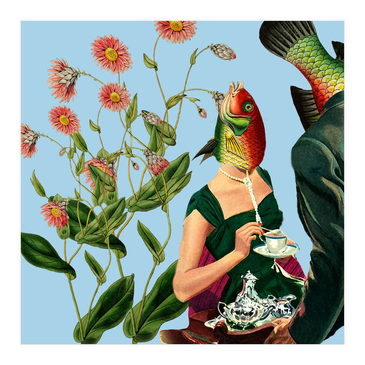 Fish Soul Mate Blue (Print Only)