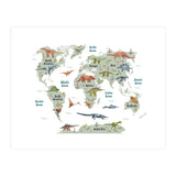 Dinosaur World Map  (Print Only) thumbnail
