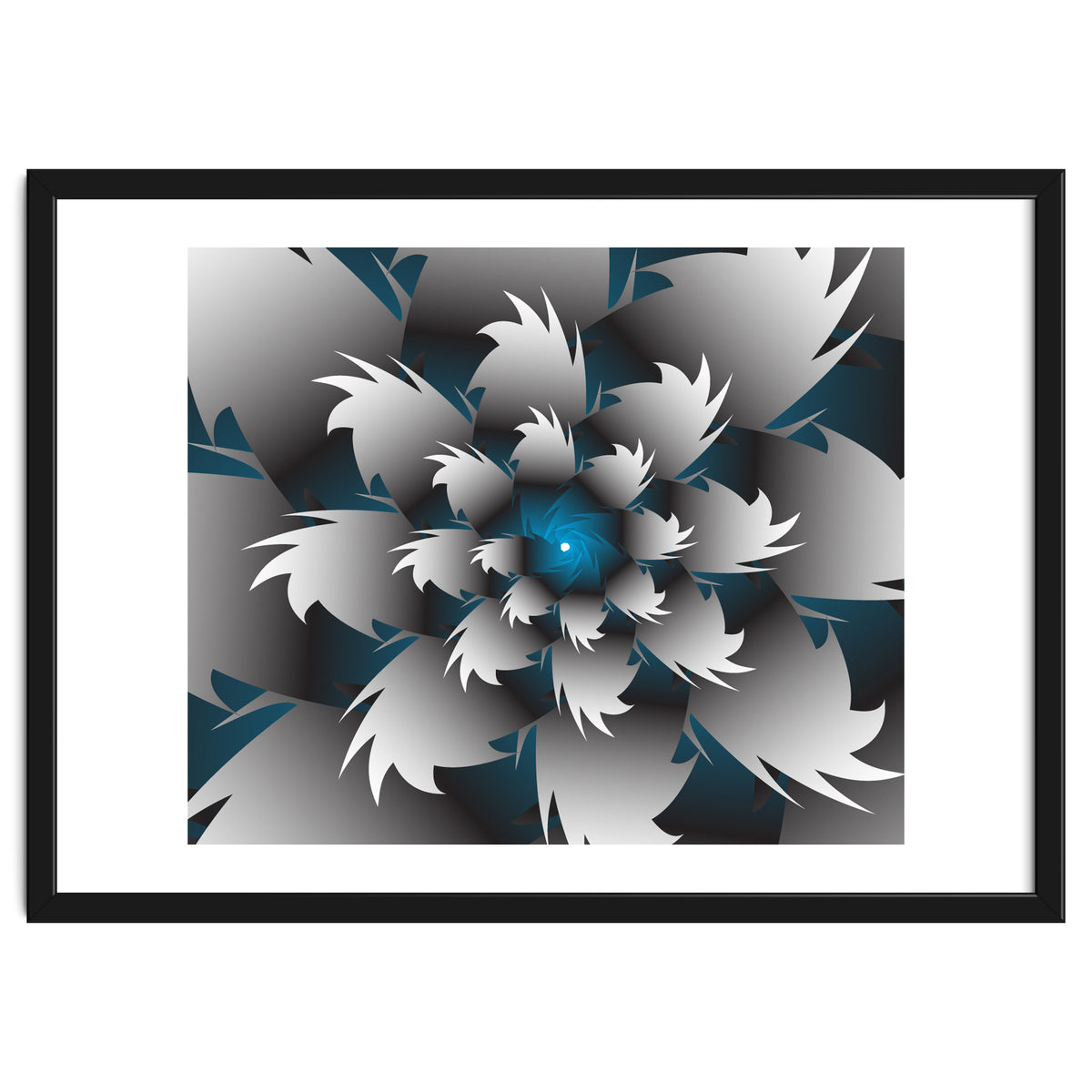 Seamless Blue 3D Floral