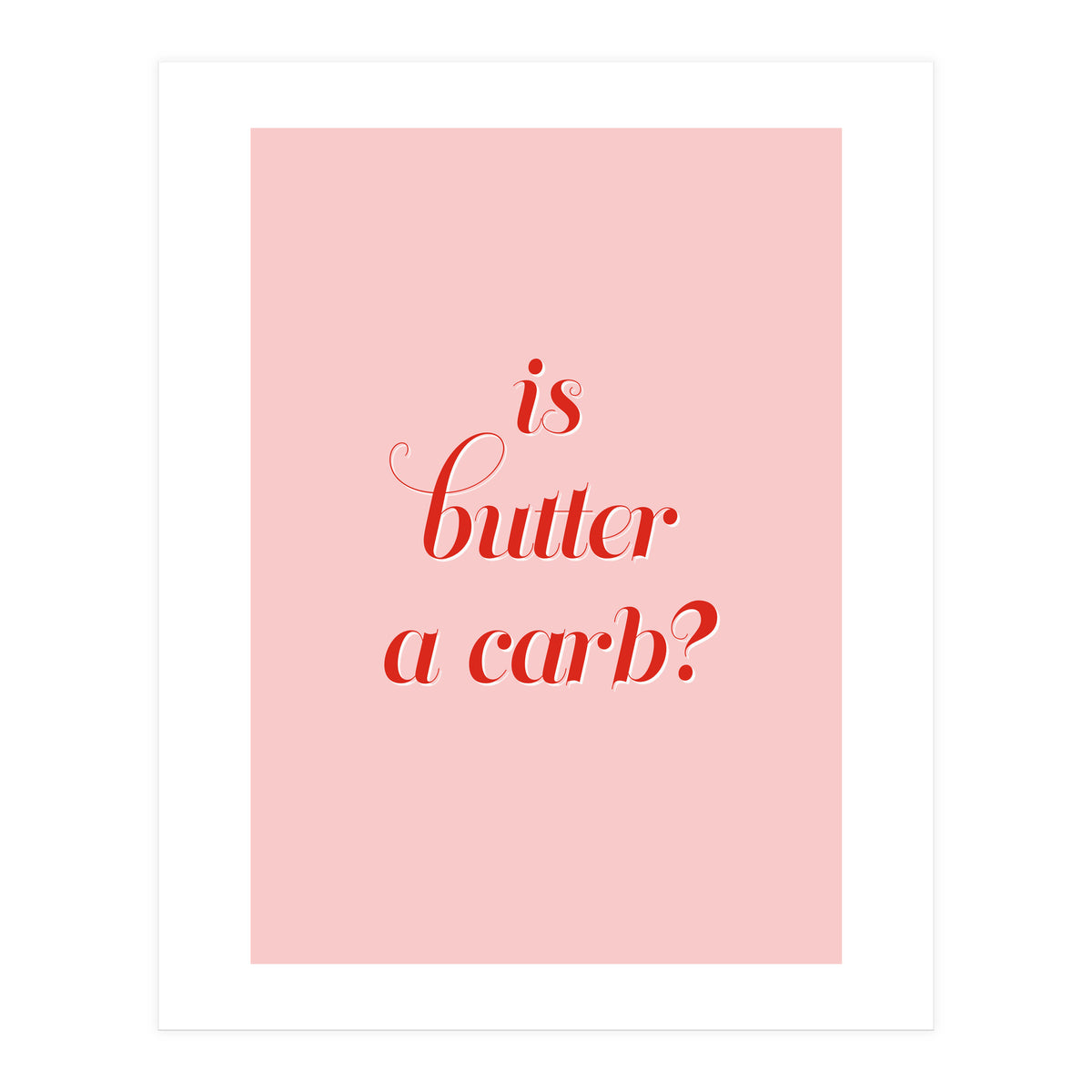 Is butter a carb? (Print Only)