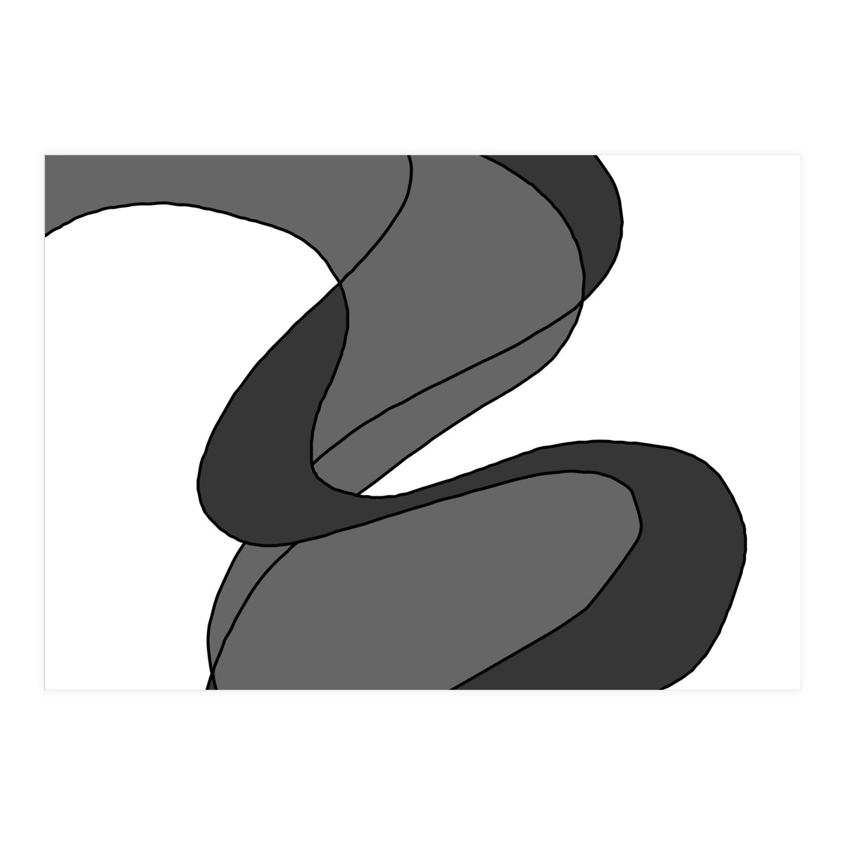 Grey Waves 8 (Print Only)