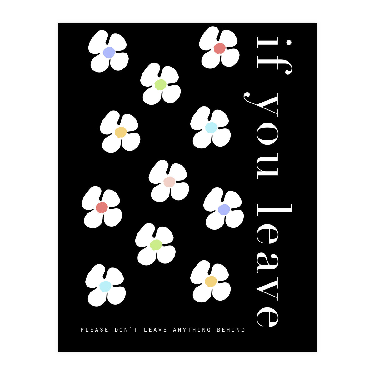 If you leave (Print Only)