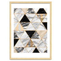 Marble Triangles 2 - Black and White