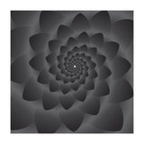 3 D Modern Black Floral (Print Only) thumbnail