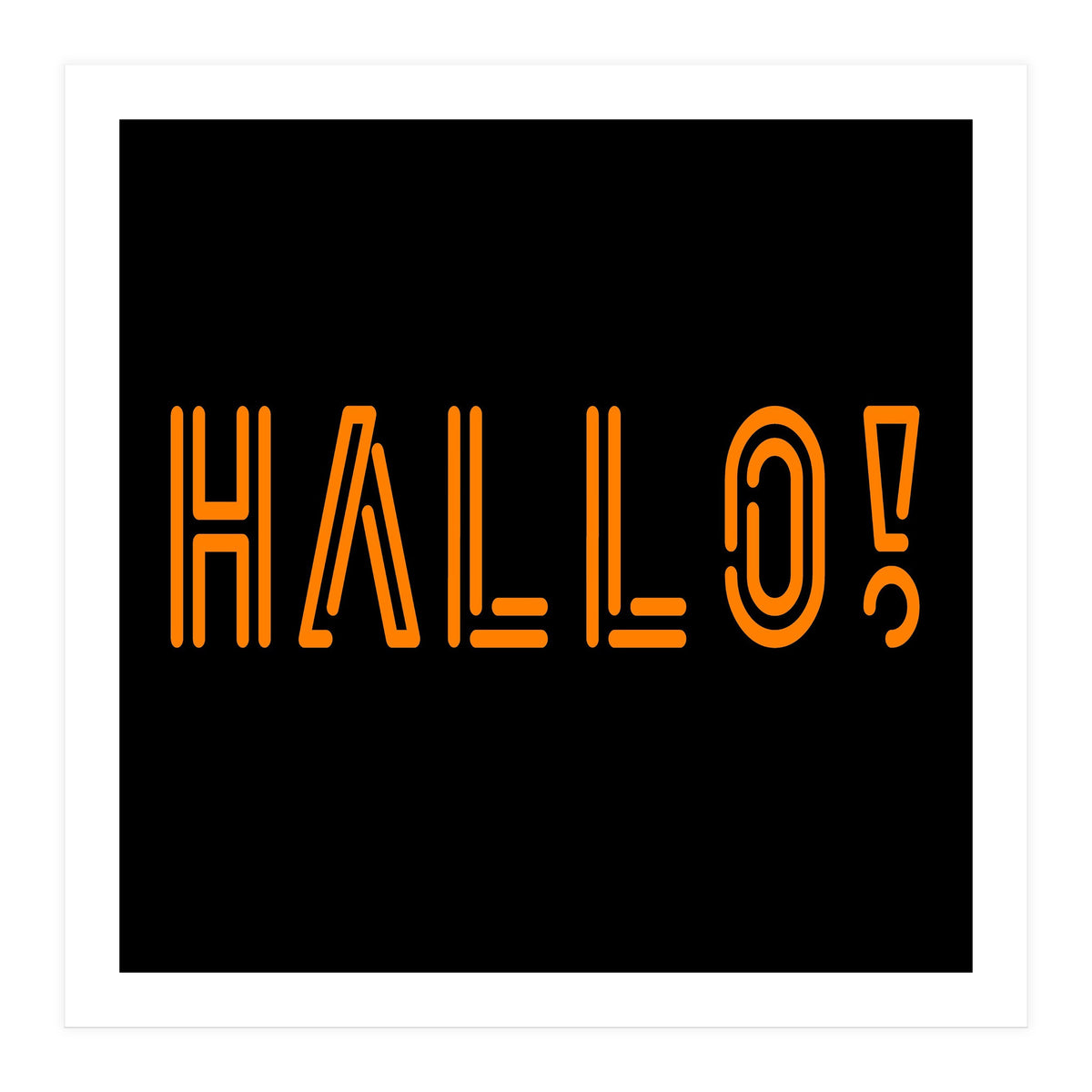 Hallo! German greetings (Print Only)