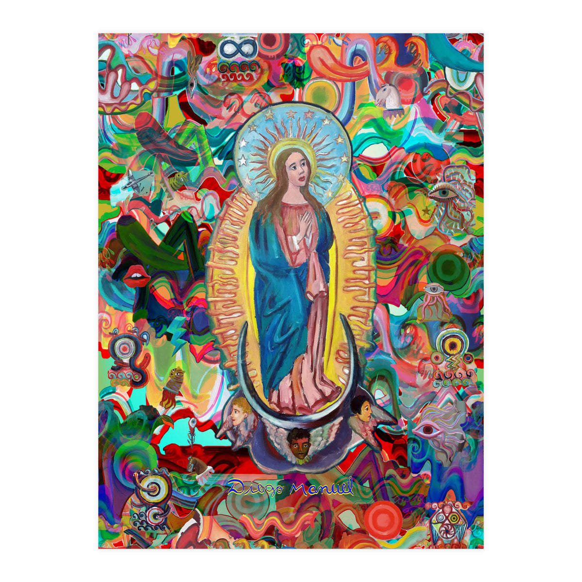 Virgen Y Graffiti 23 (Print Only)