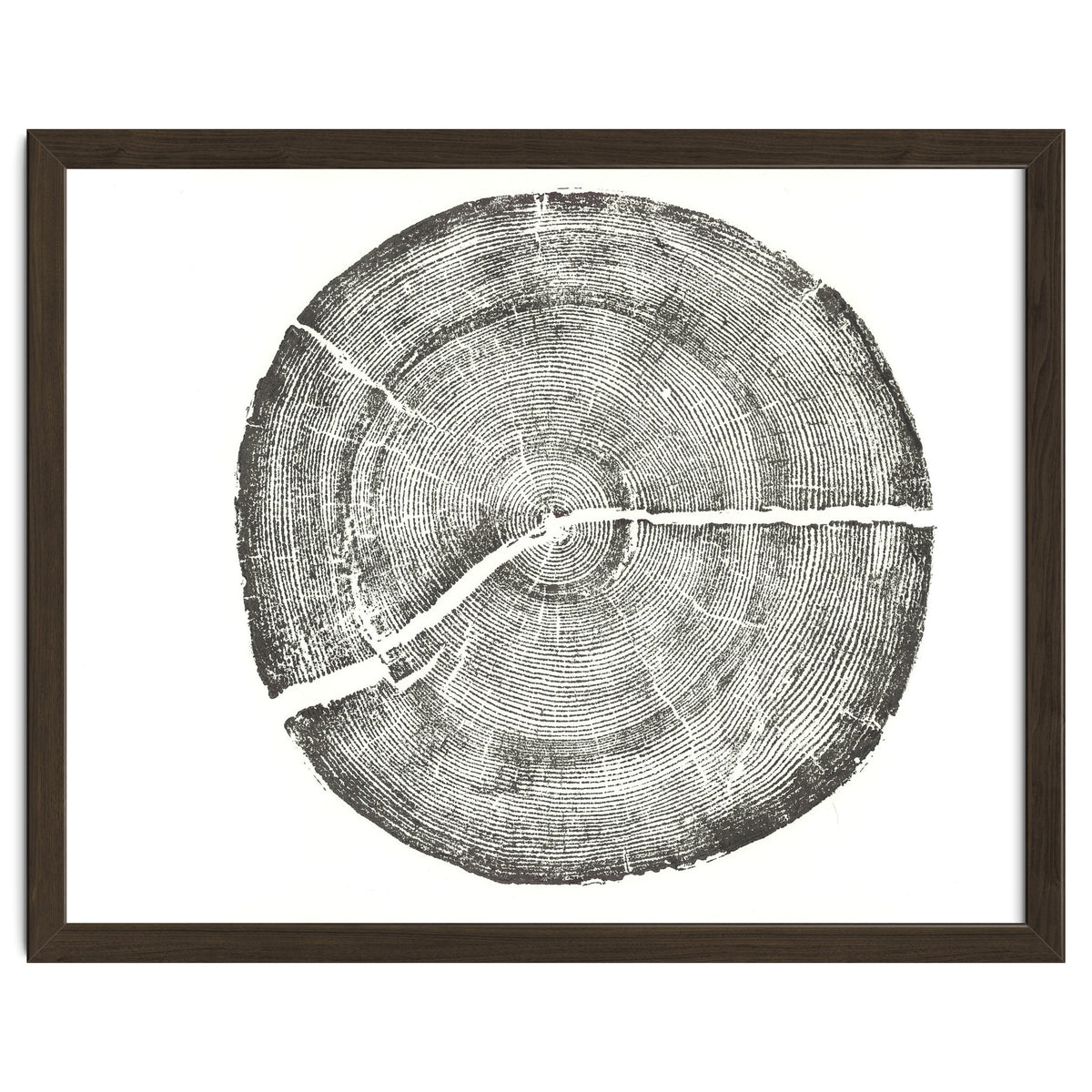 Rock Canyon, Tree Ring Print, Woodblock