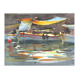 Yacht painting art watercolor (Print Only) thumbnail