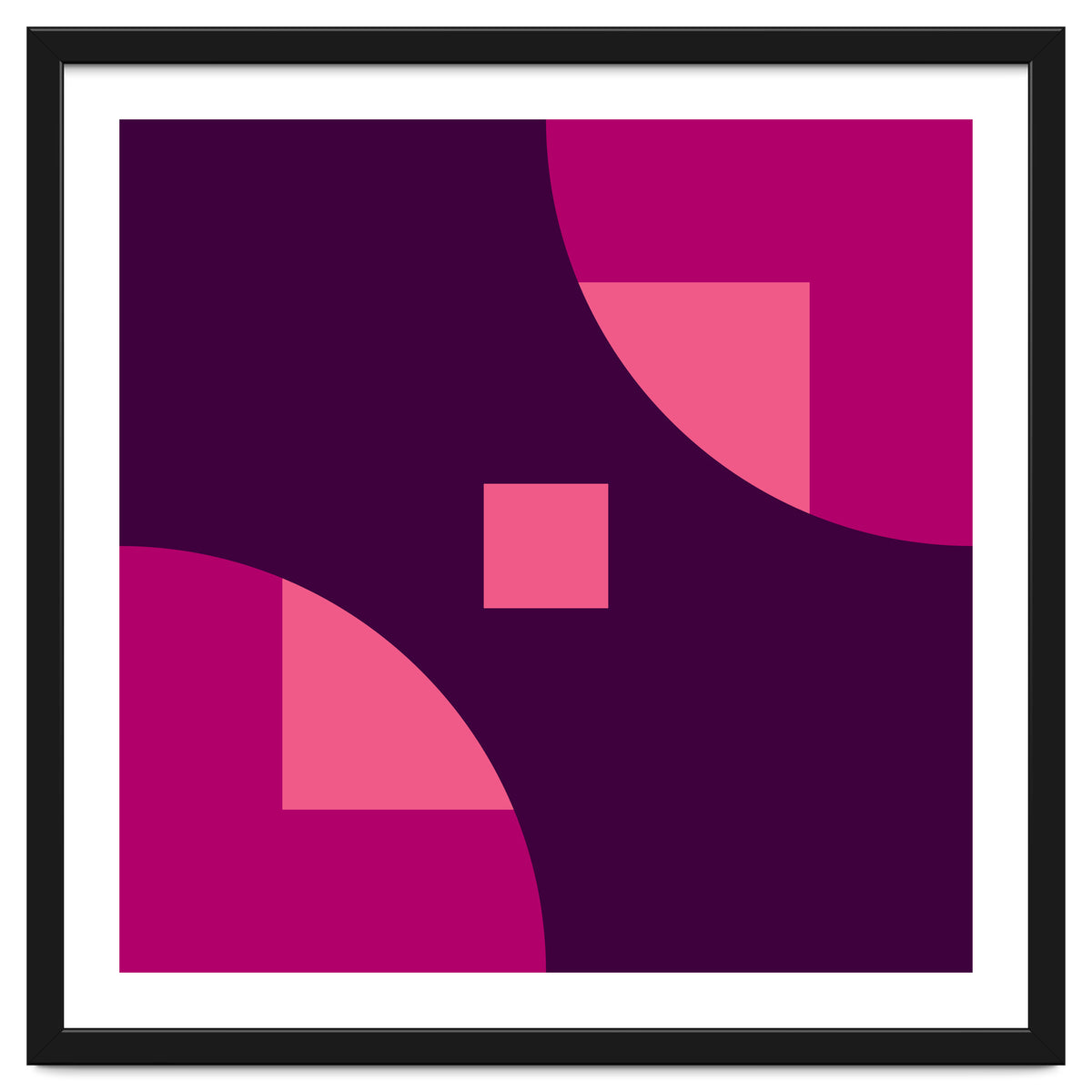 Geometric Shapes No. 1 - purple & pink squares