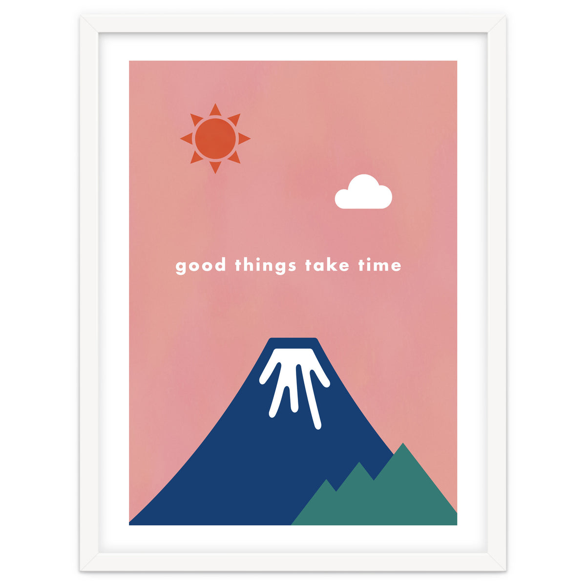 good things take time - Nature Landscape Illustration
