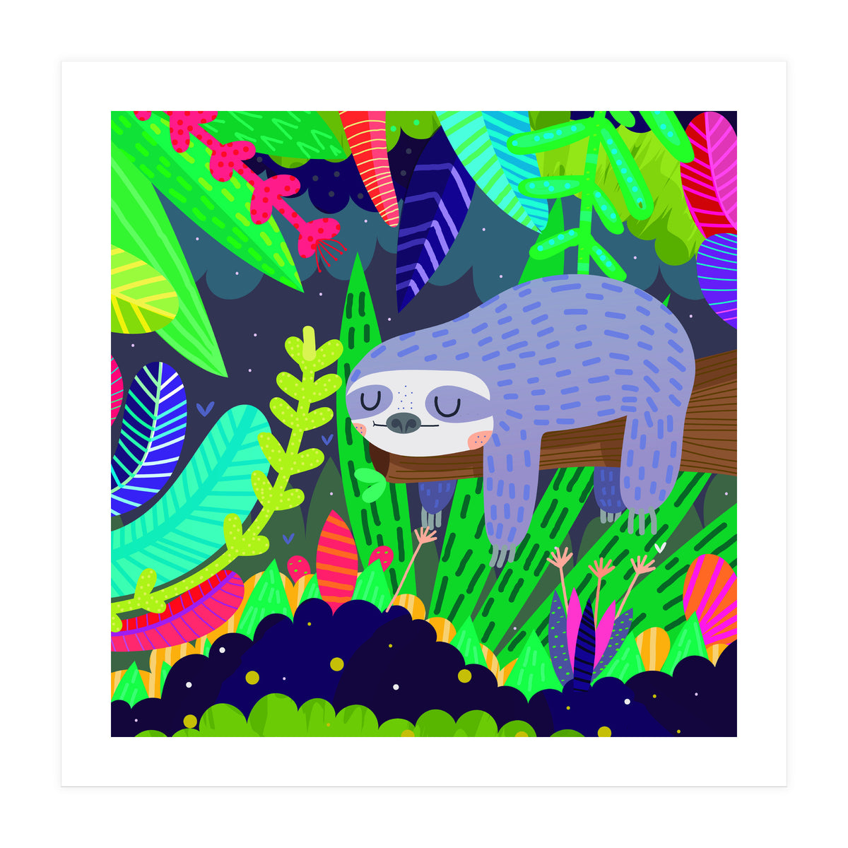 Sloth in nature (Print Only)