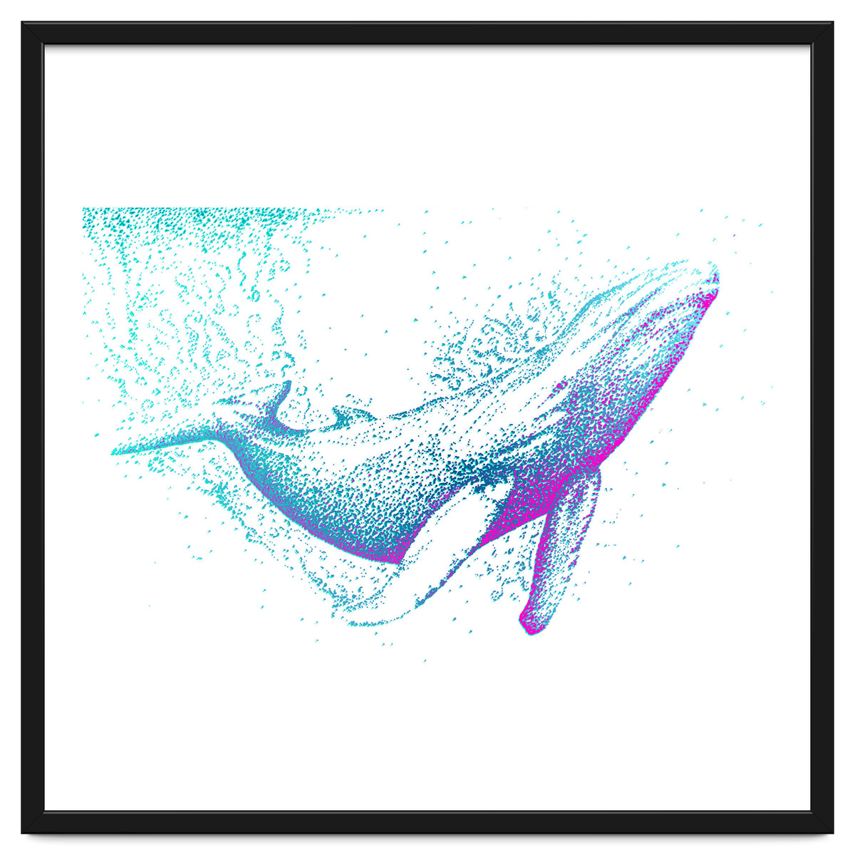 Diving Blue Whale
