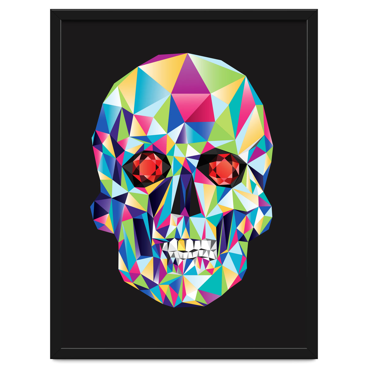 Geometric Candy Skull