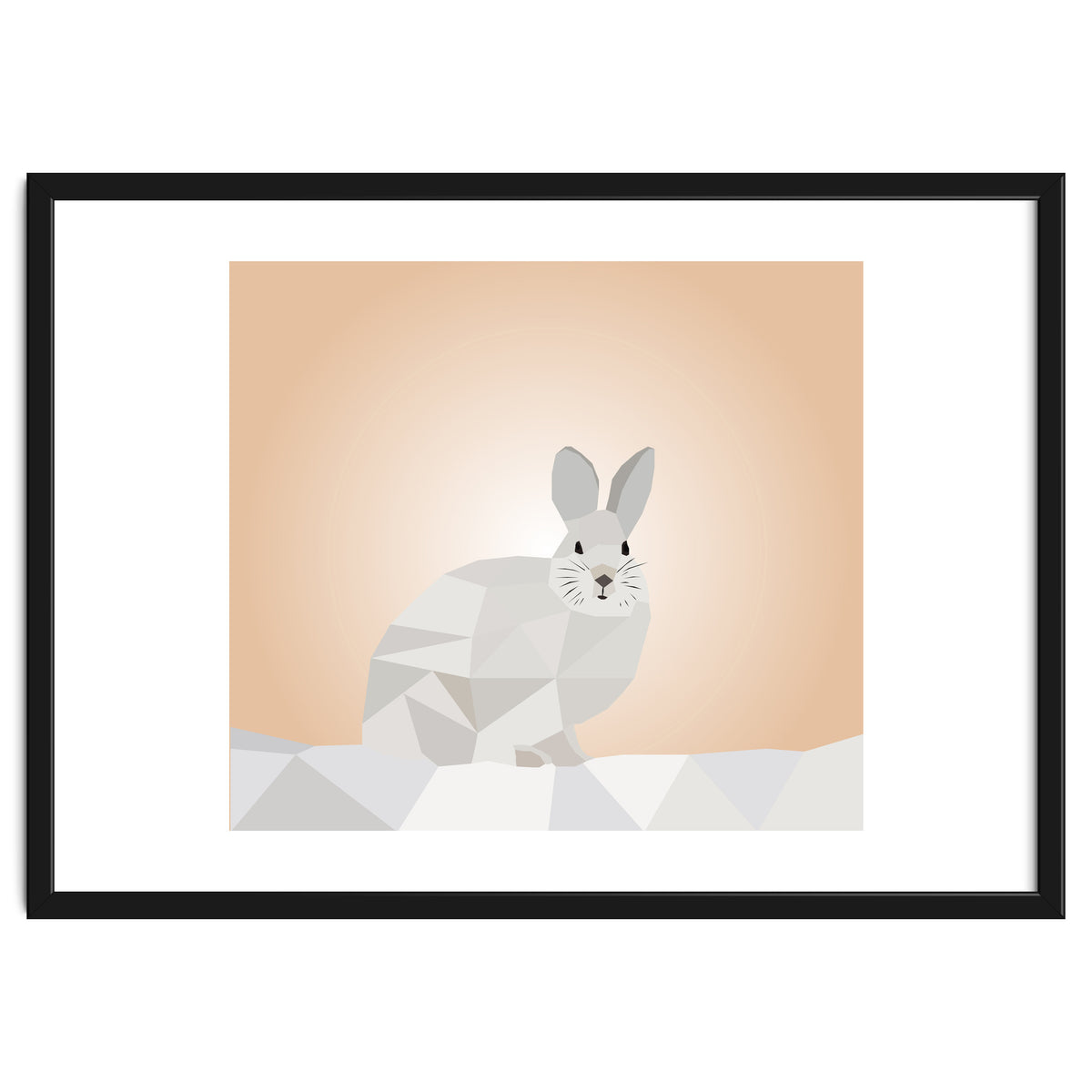 Rabbit Low Poly Art