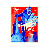 King Kong vs Drones (Print Only) thumbnail