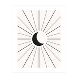 MOON IN LINES - BLACK (Print Only) thumbnail