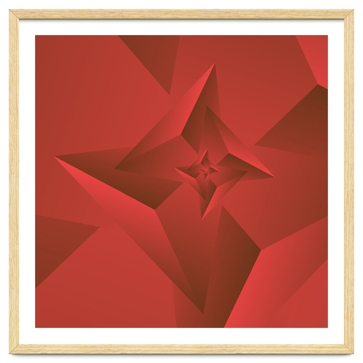 Redish Trendy Triangle