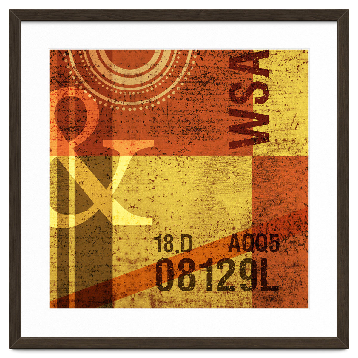 Abstract Industrial Yellow