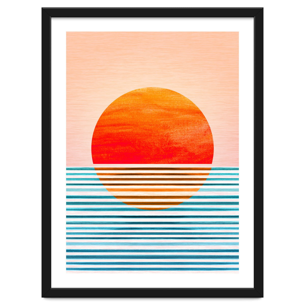Geometric Minimalist Sunset