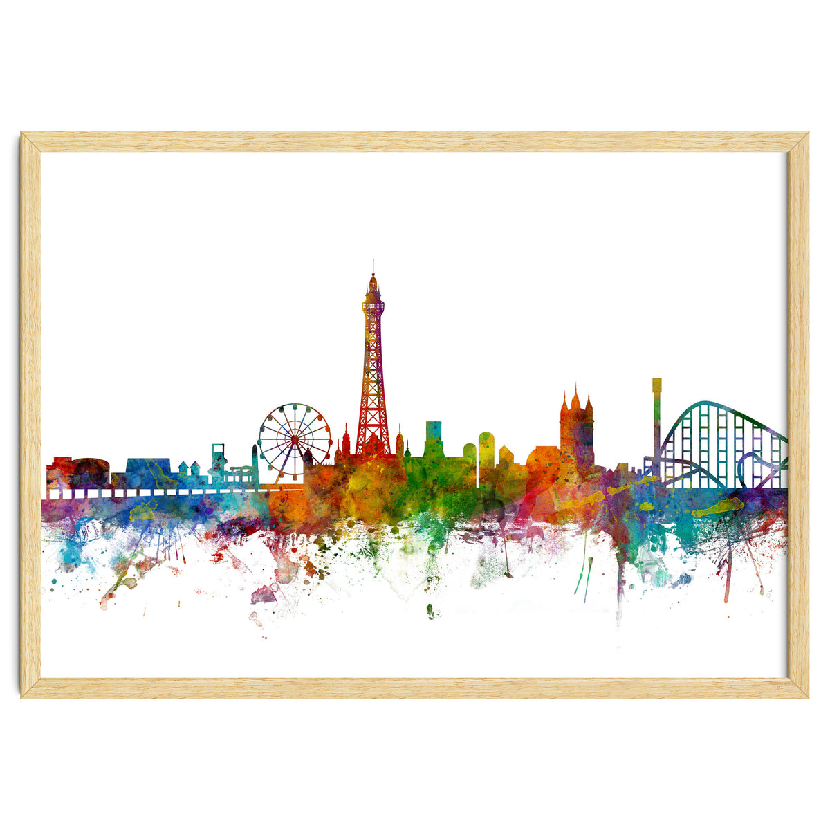Blackpool England Skyline