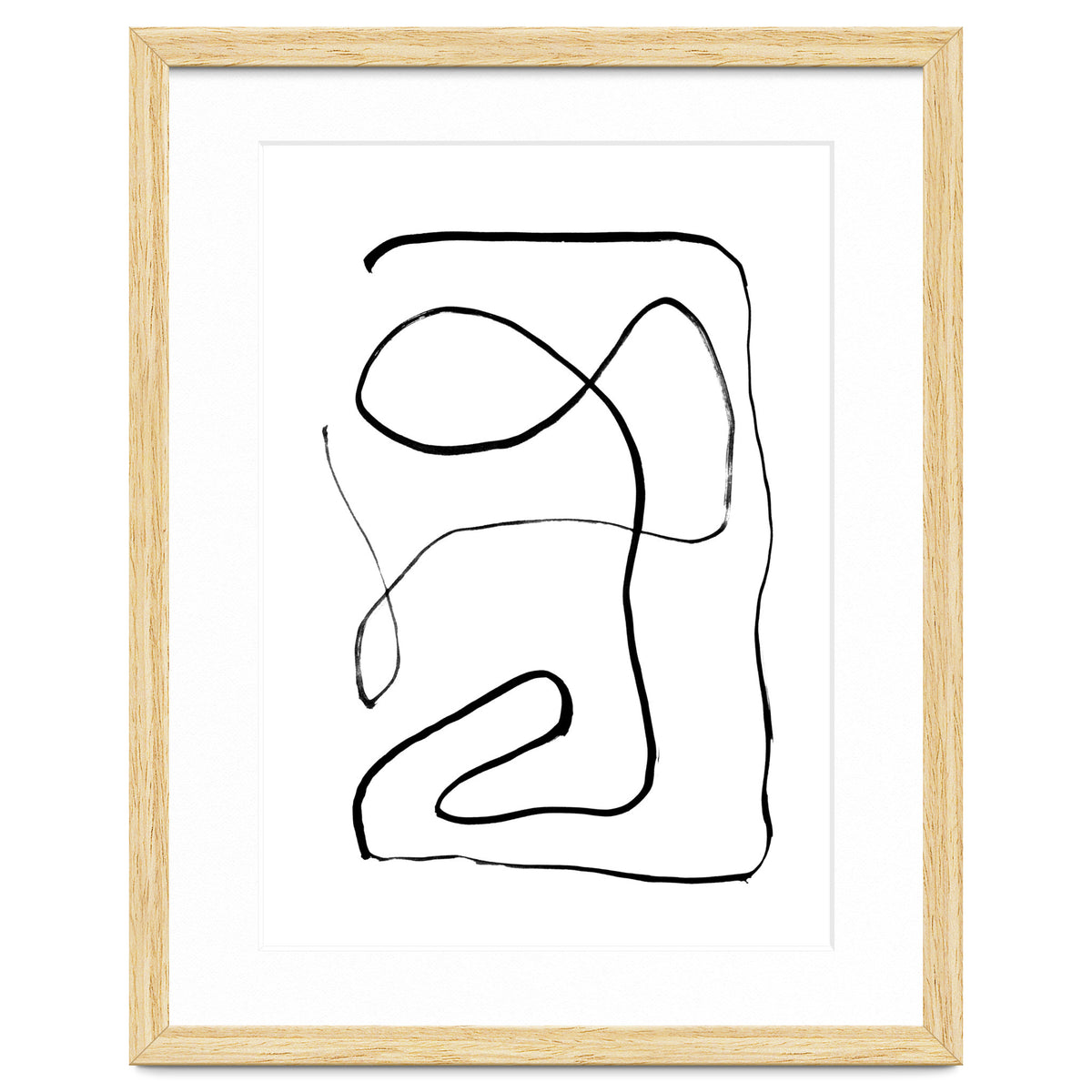 Mid-Century Line Art Print #2