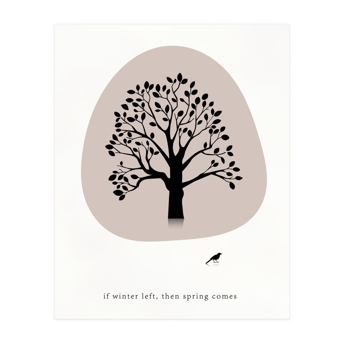 Natural tree - minimal art (Print Only)