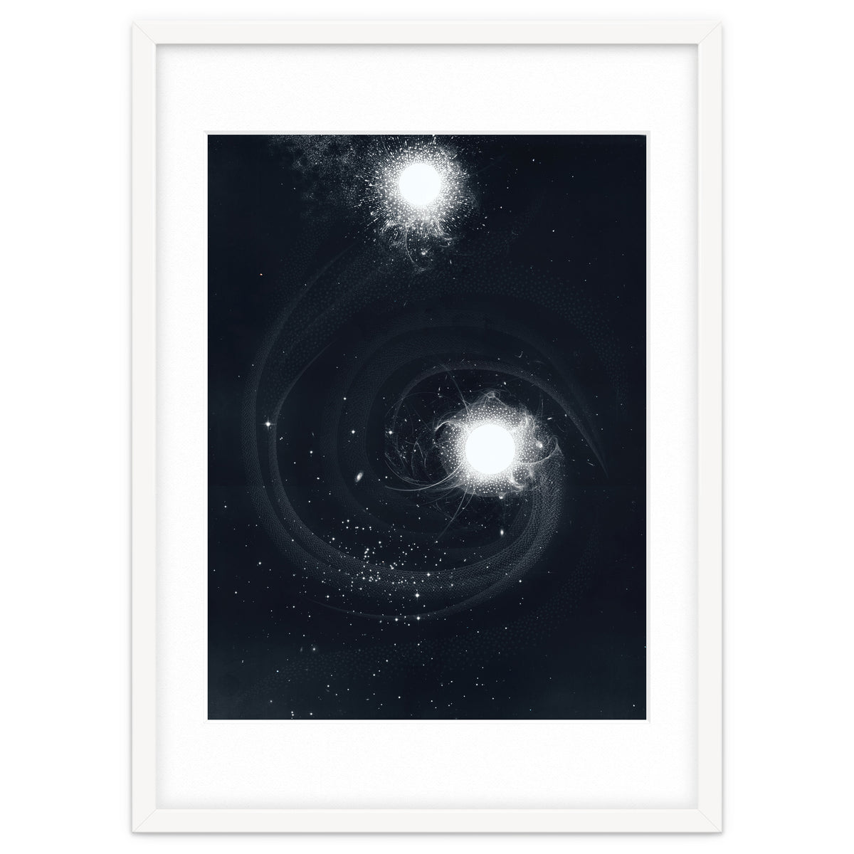Vintage Cosmos: Double Spiral Nebula