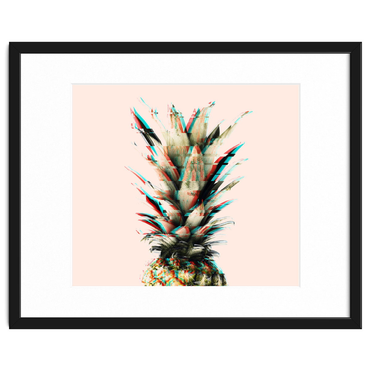 Glitch pineapple pink