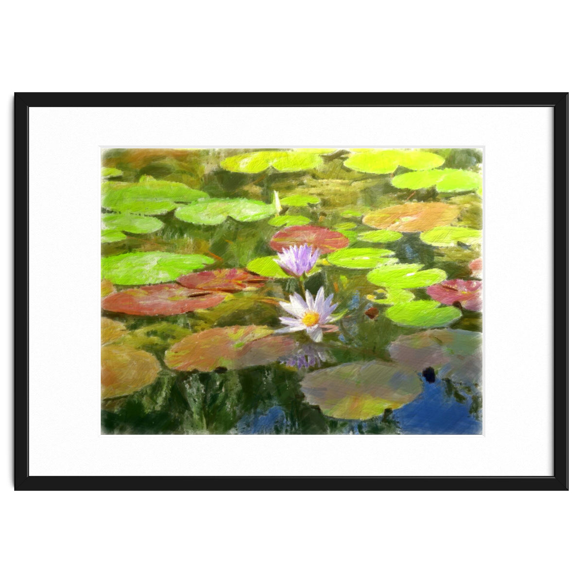 Floating in the water