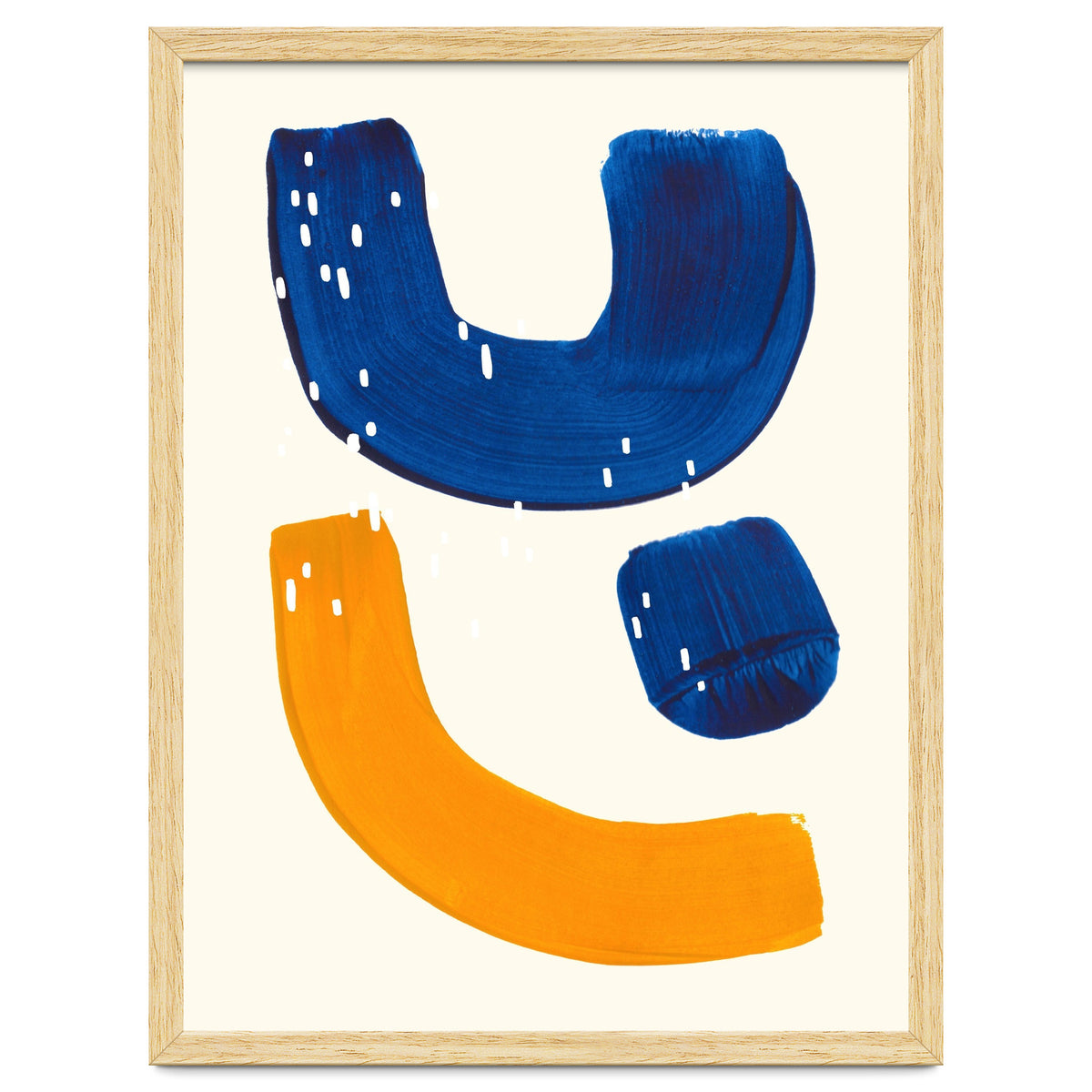 Blue Umbrella For A Yellow Banana