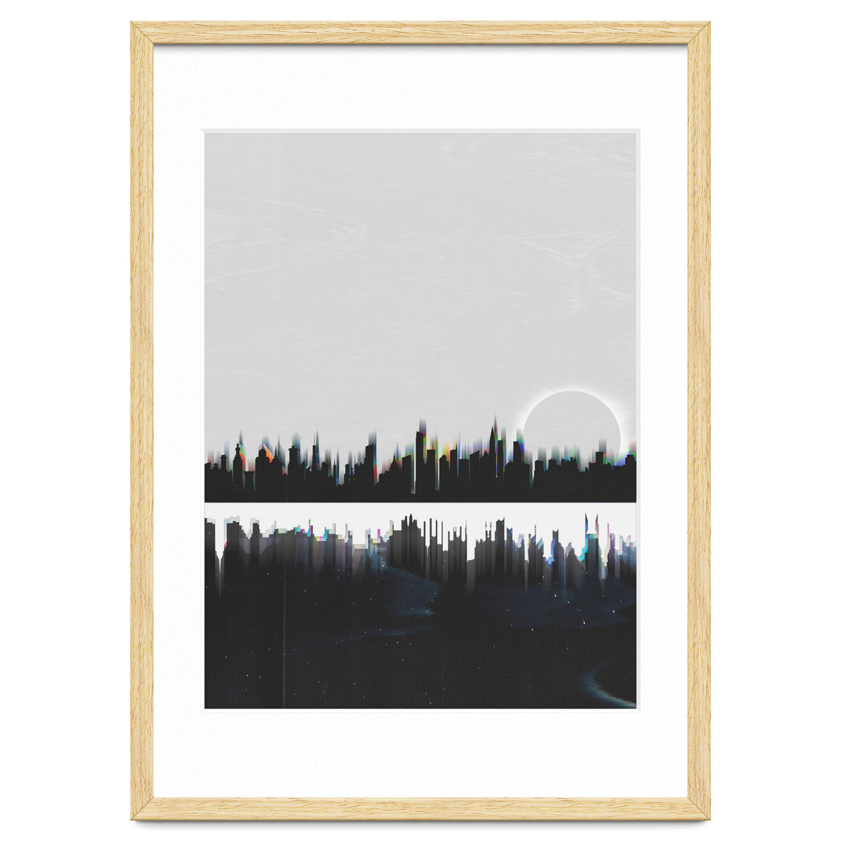 Black and white city