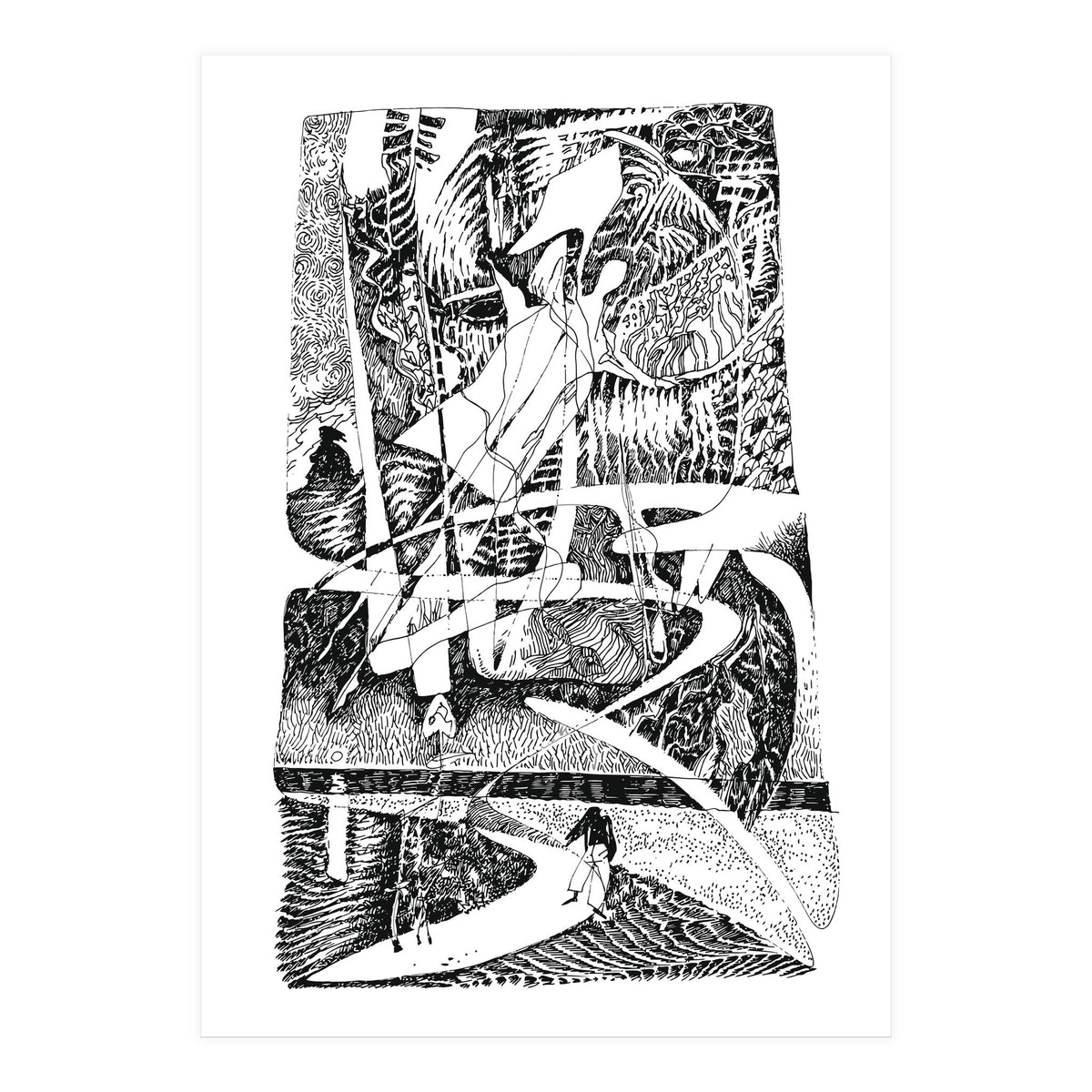 Abstract Angel Of A Dreams (Print Only)