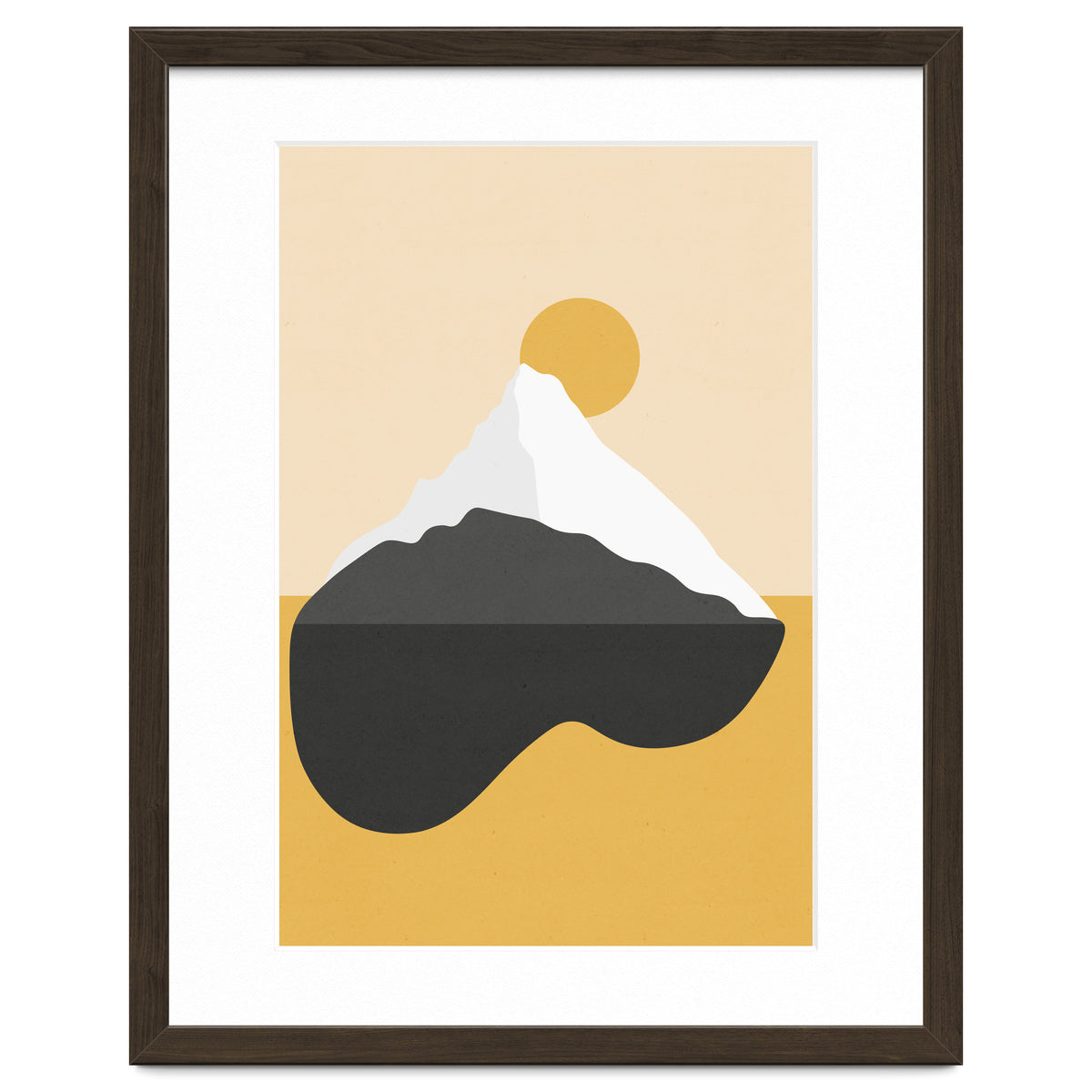 Abstract Mountain - Golden Desert