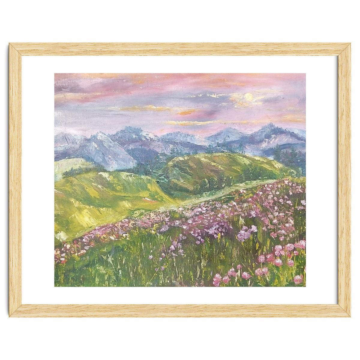 Sunset in the mountains